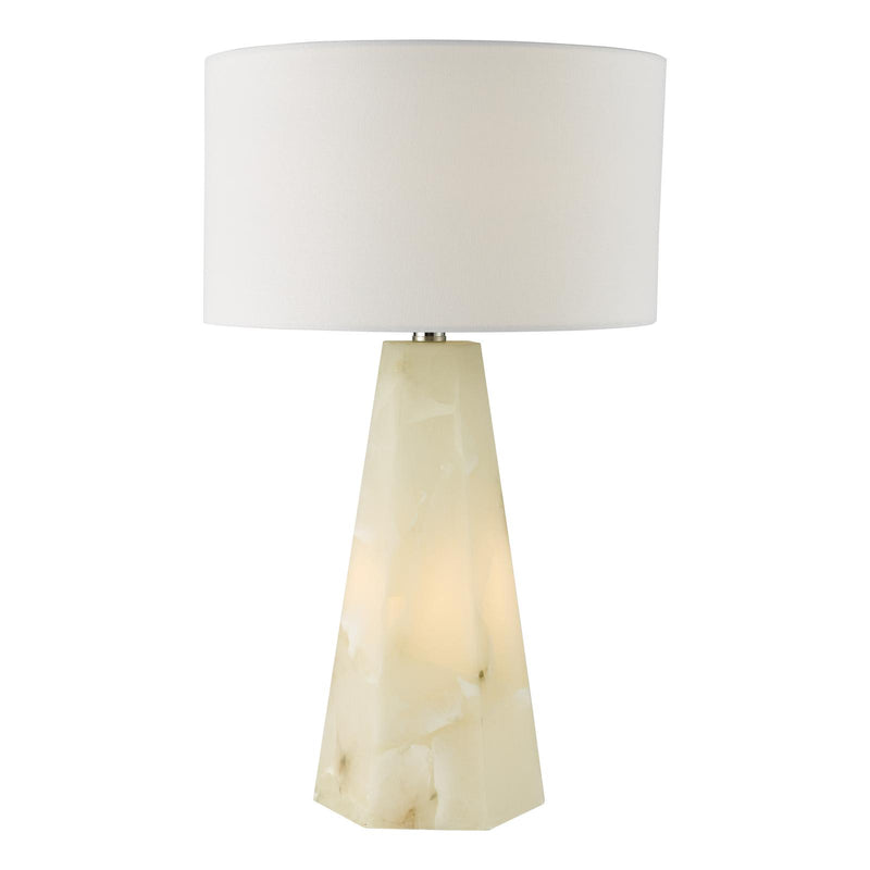 Dar Lighting Paget Table Lamp White With Shade • PAG4234-PYR142