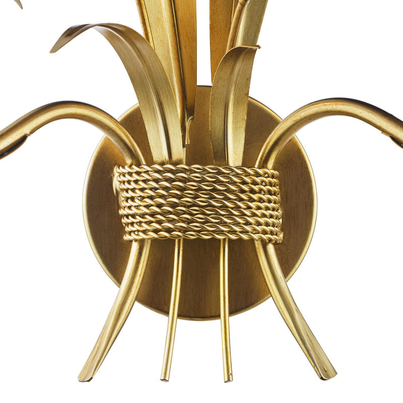 Dar Lighting Phaedra 2 Light Wall Light Gold • PHA0935