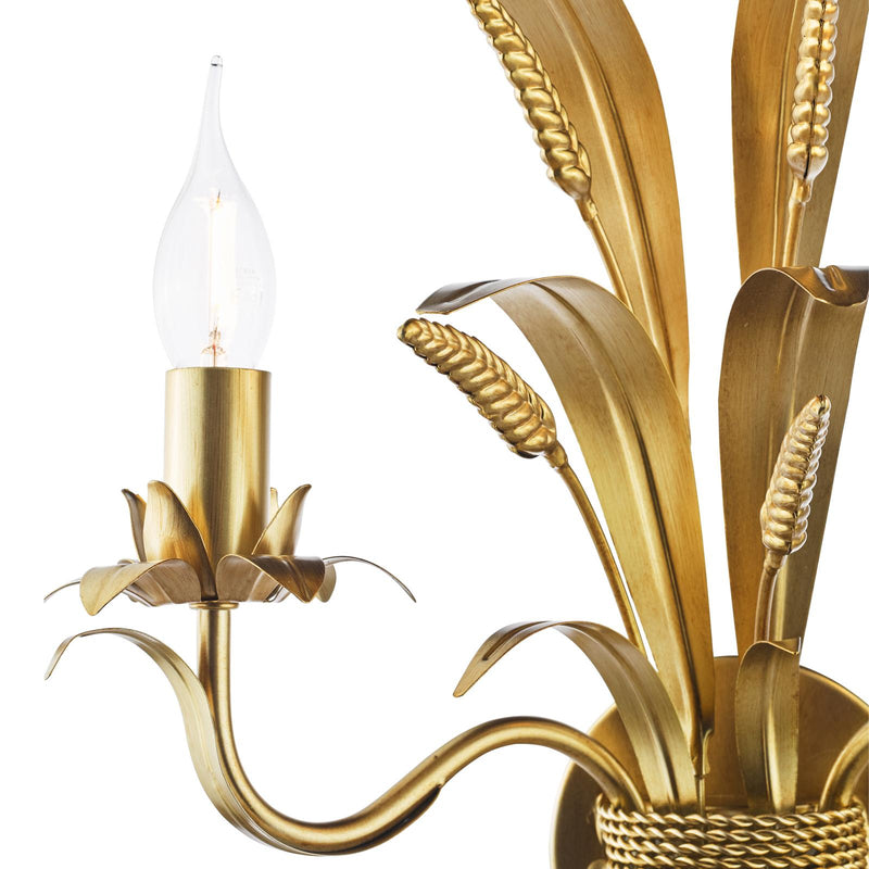 Dar Lighting Phaedra 2 Light Wall Light Gold • PHA0935