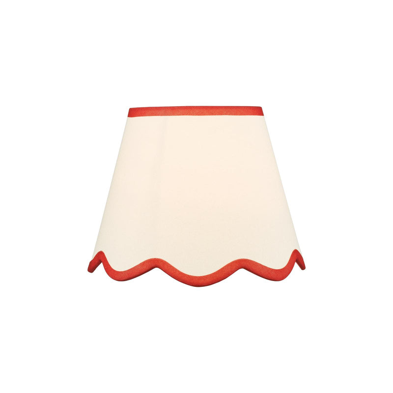 Dar Lighting Poma Natural Linen Tapered Drum Shade 25cm 25cm • POM1025