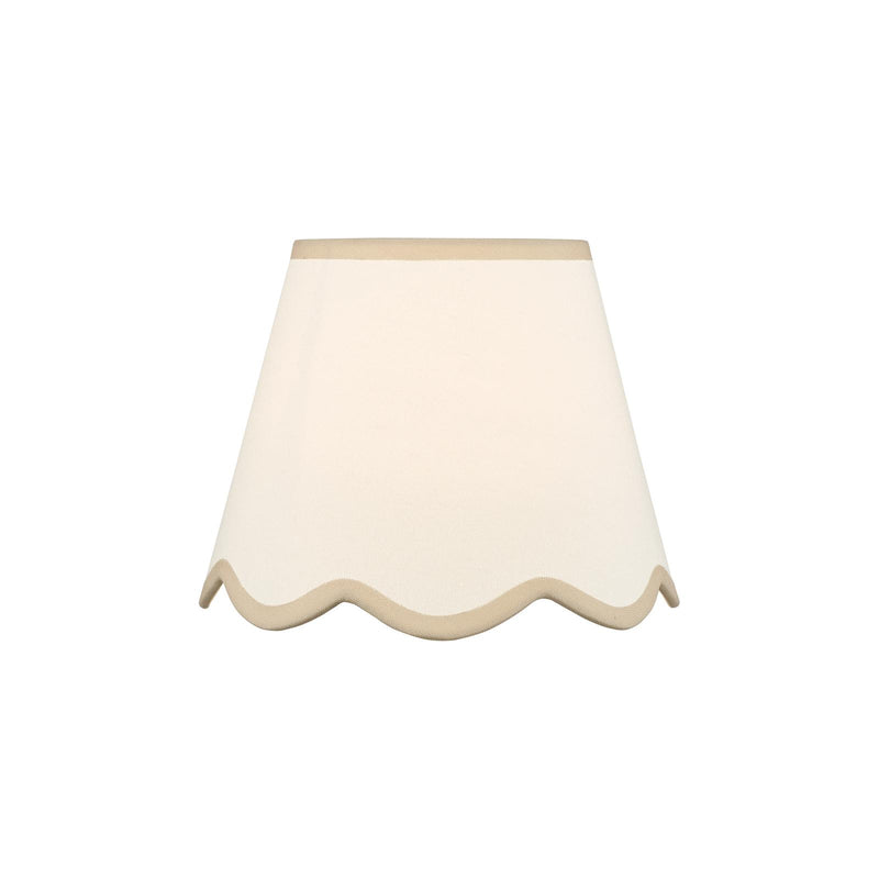 Dar Lighting Poma Natural Linen Tapered Drum Shade 25cm 25cm • POM1029