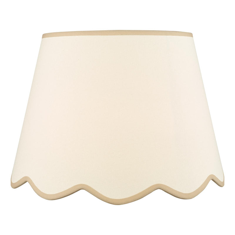 Dar Lighting Poma Natural Linen Tapered Drum Shade 45cm 45cm • POM1829