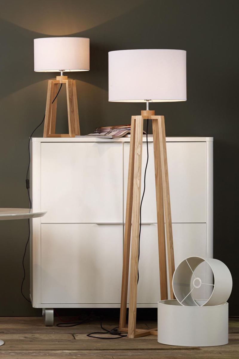 Dar Lighting Pyramid Table & Floor Twin Pack Comes With Shades • PYR4943