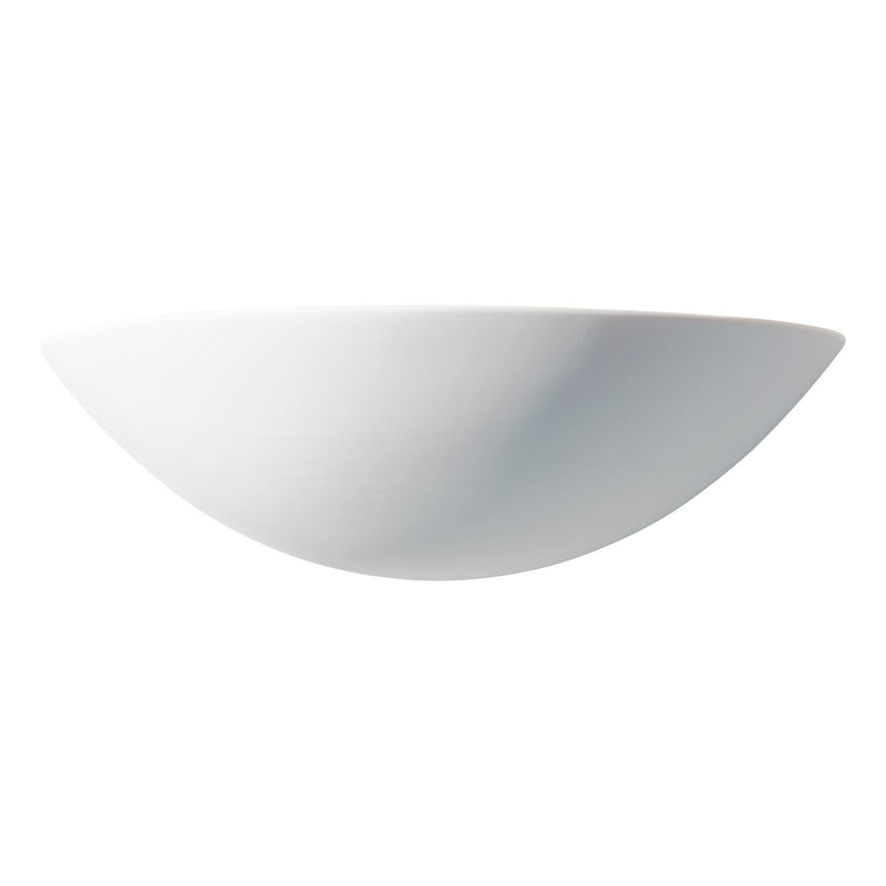 Dar Lighting Radius Ceramic Wall Washer White Unglazed • RAD0748