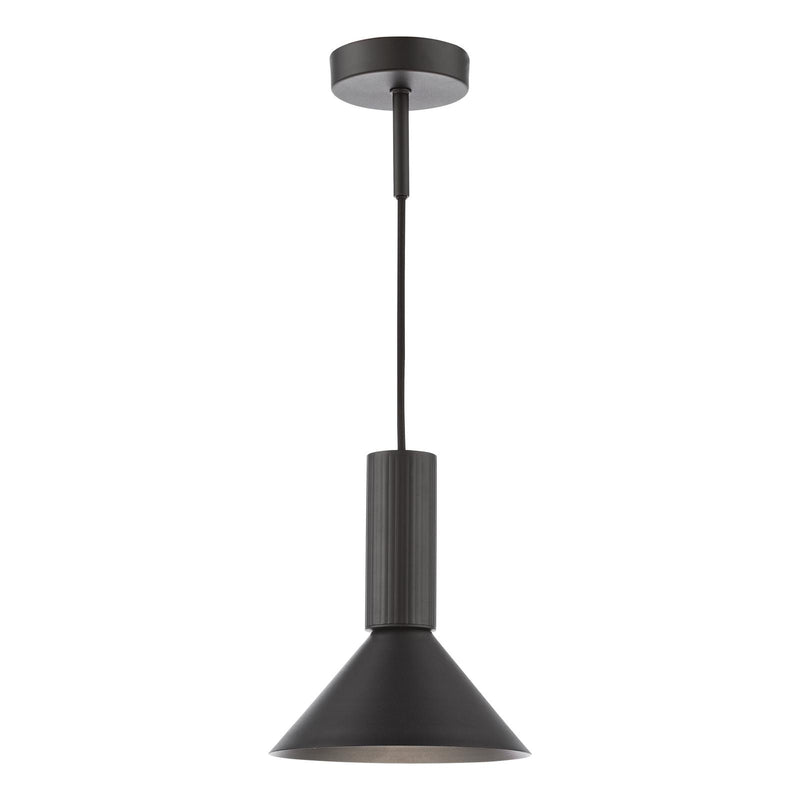 Dar Lighting Ragnar Pendant/Wall Light Satin Black • RAG0122