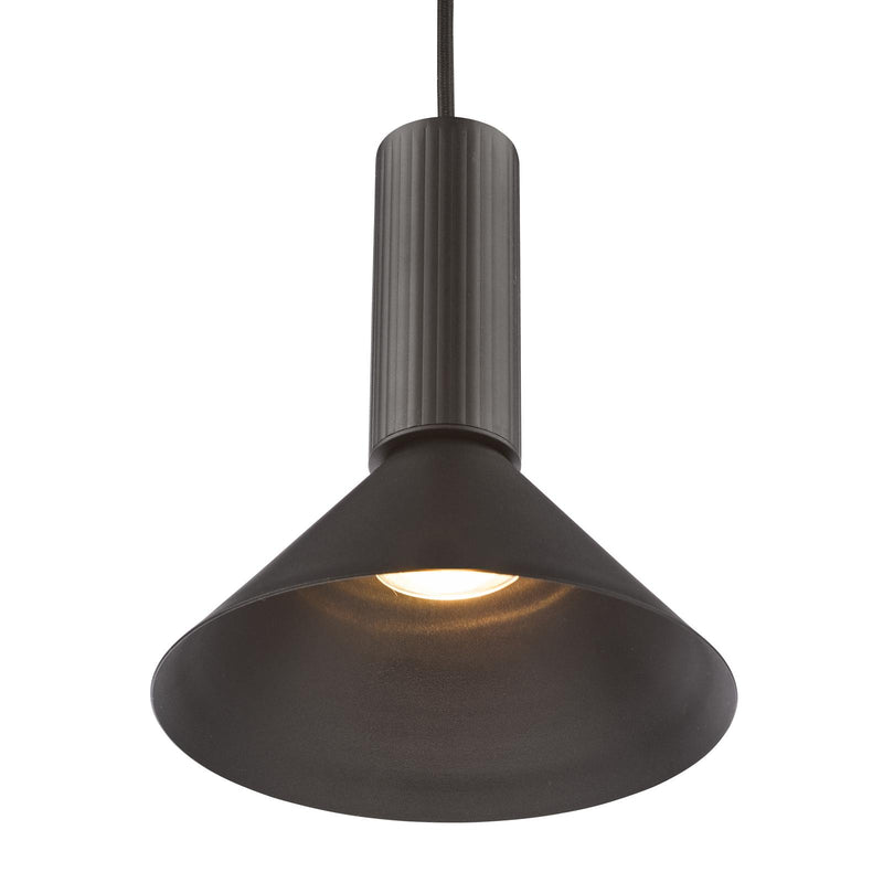 Dar Lighting Ragnar Pendant/Wall Light Satin Black • RAG0122