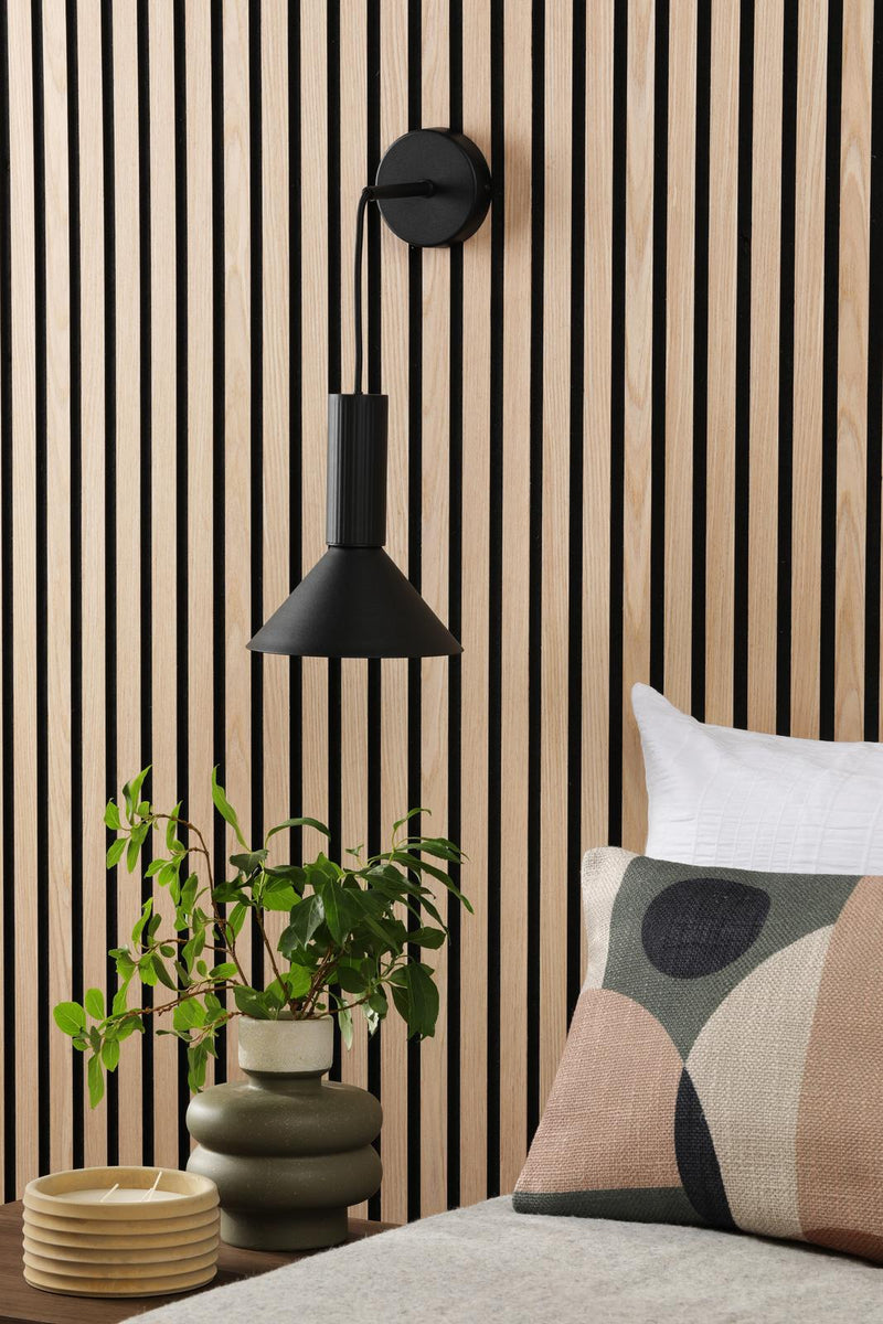 Dar Lighting Ragnar Pendant/Wall Light Satin Black • RAG0122