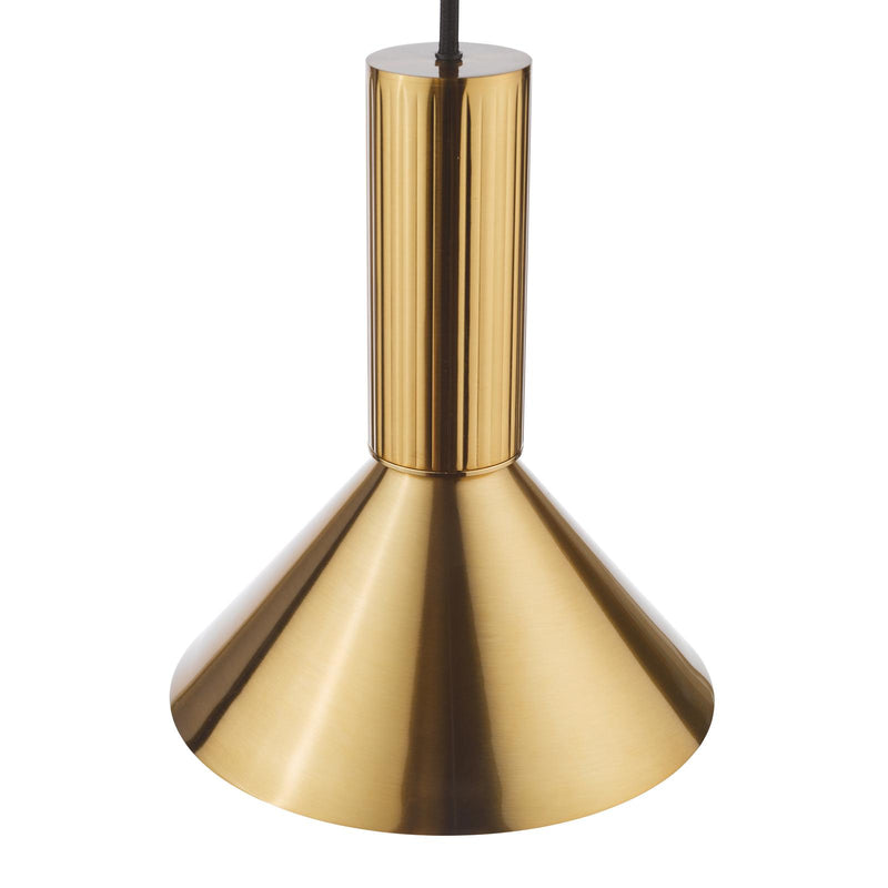 Dar Lighting Ragnar Pendant/Wall Light Natural Brass • RAG0140