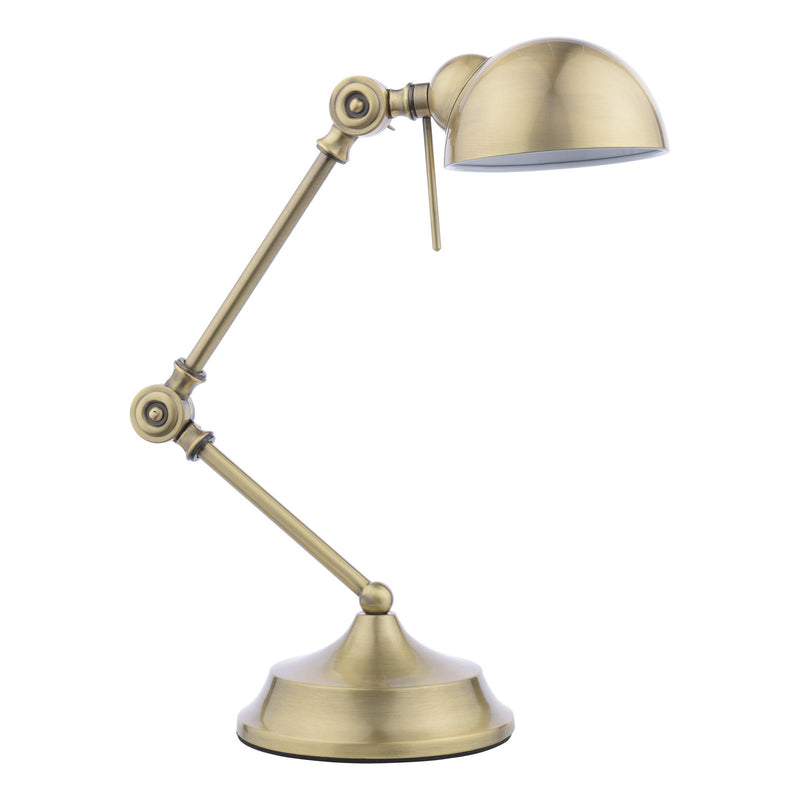 Dar Lighting Ranger Task Table Lamp Antique Brass • RAN4075