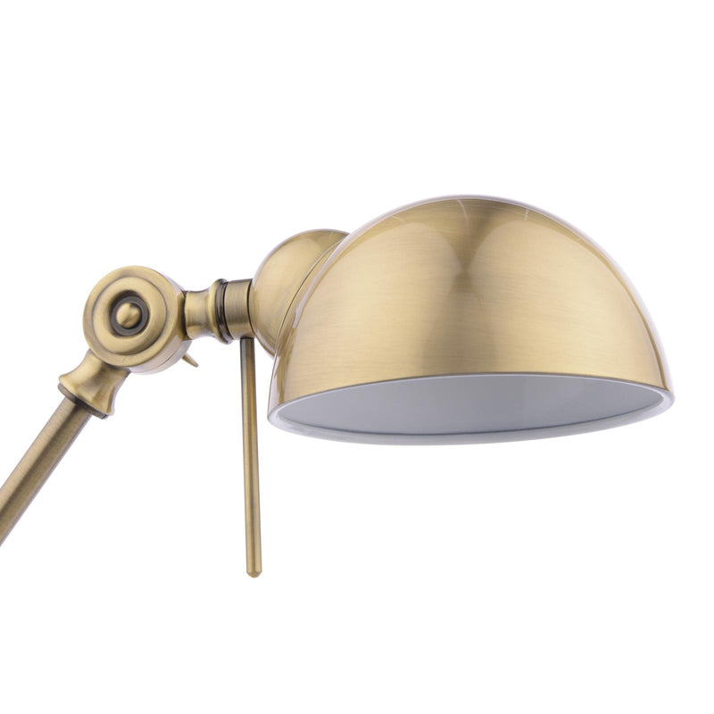 Dar Lighting Ranger Task Table Lamp Antique Brass • RAN4075