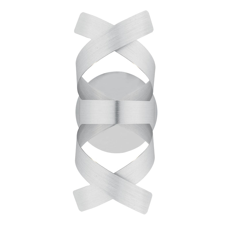 Dar Lighting Rawley Wall Light Brushed Aluminium • RAW0750