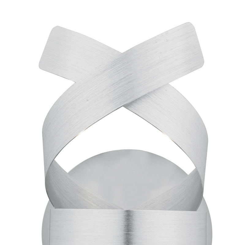 Dar Lighting Rawley Wall Light Brushed Aluminium • RAW0750