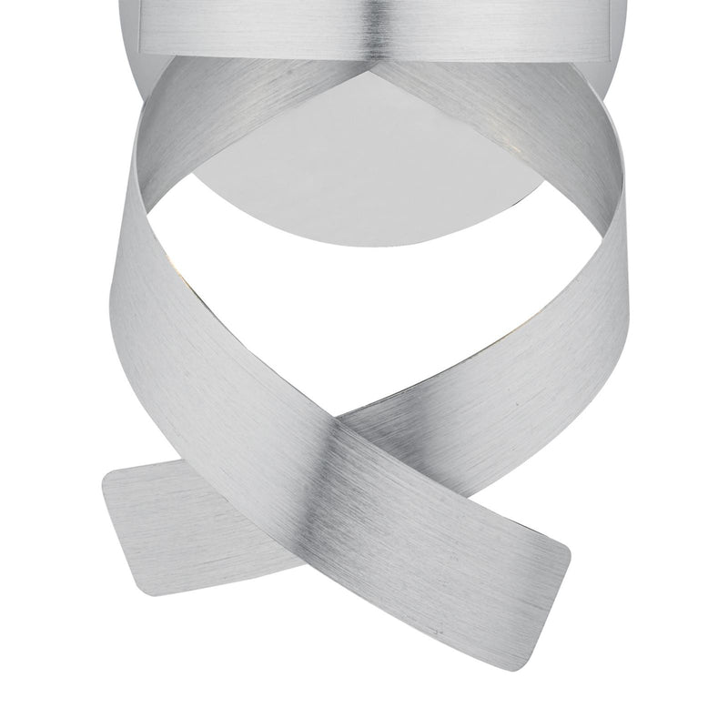 Dar Lighting Rawley Wall Light Brushed Aluminium • RAW0750
