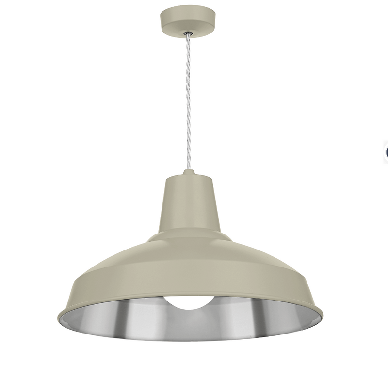 David Hunt Lighting Reclamation 1 Light Pebble/Chrome Pendant • REC0199