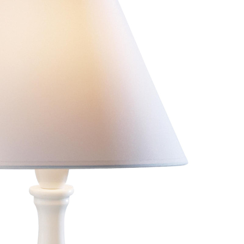 Dar Lighting Regal Small Table Lamp White With Shade • REG422