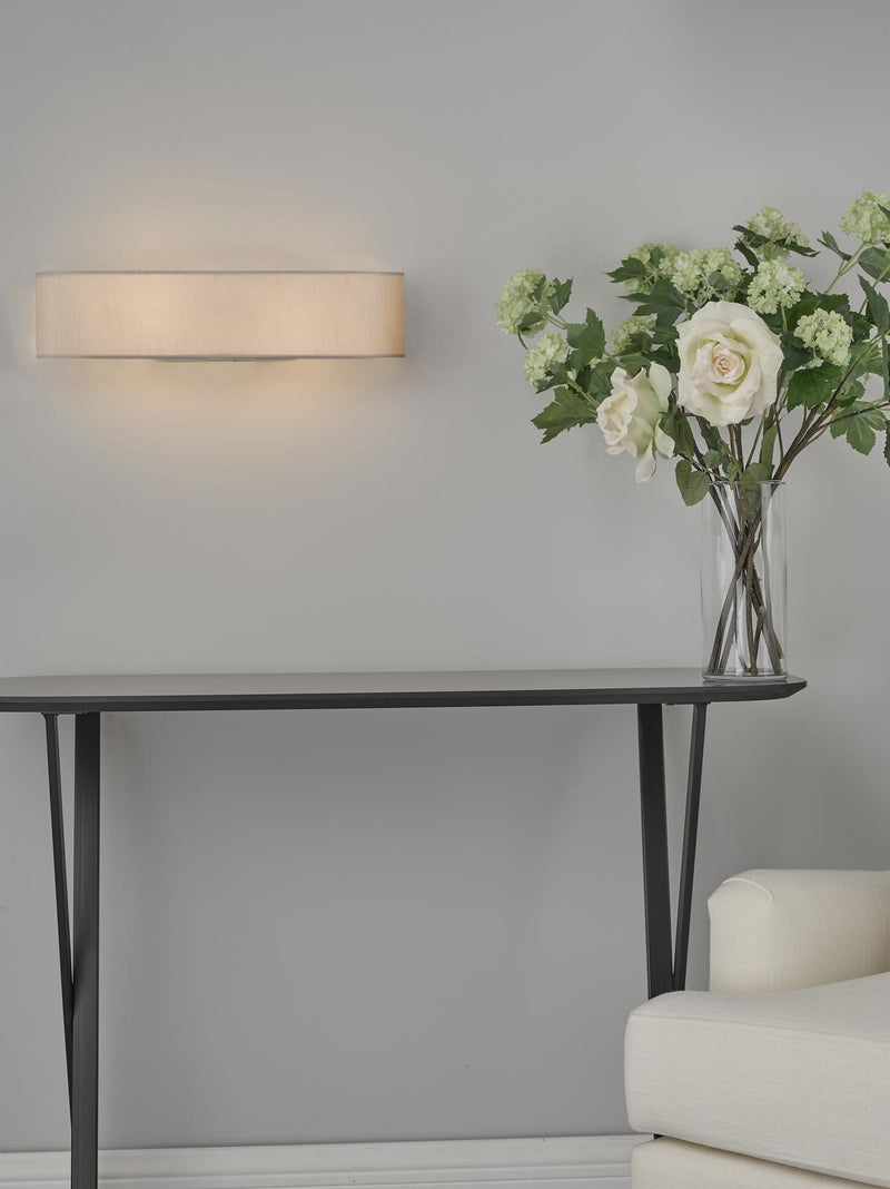 Dar Lighting Ronda 2 Light Wall Light Ivory • RON092