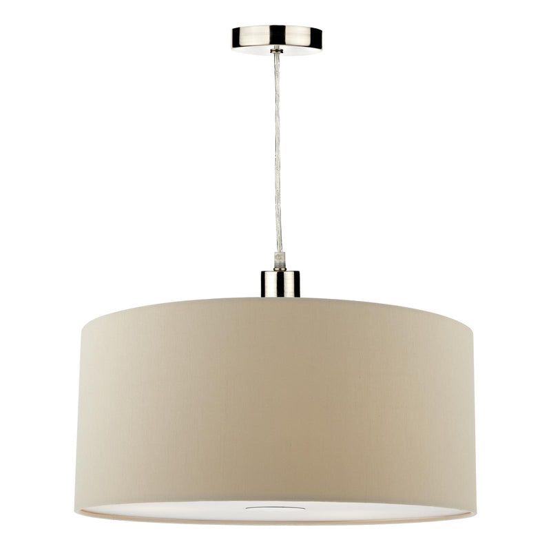 Dar Lighting Ronda Ecru Faux Silk Easy Fit Shade 40cm • RON6529