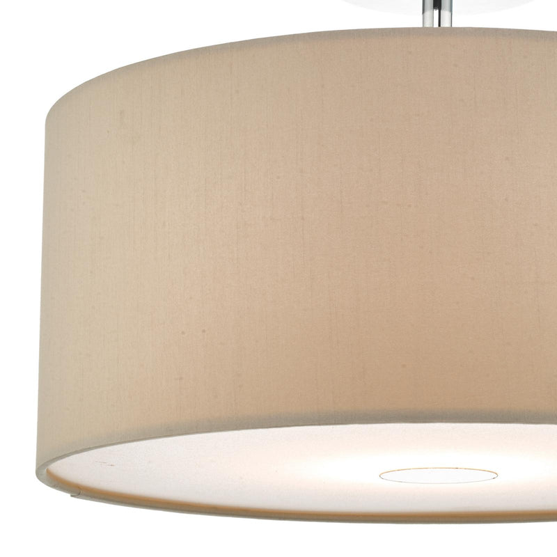 Dar Lighting Ronda Ecru Faux Silk Easy Fit Shade 40cm • RON6529