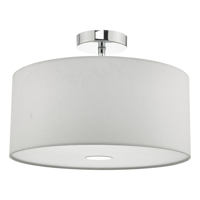 Dar Lighting Ronda White Faux Silk Easy Fit Shade 40cm • RON652