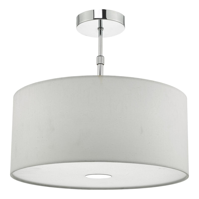 Dar Lighting Ronda White Faux Silk Easy Fit Shade 40cm • RON652
