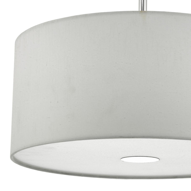 Dar Lighting Ronda White Faux Silk Easy Fit Shade 40cm • RON652