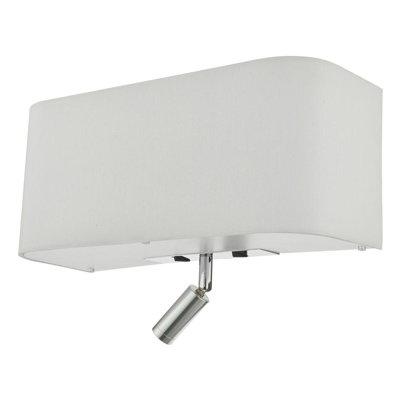 Dar Lighting Ronda 3 Light Wall Light Ivory With LED Reading Light • RON712L