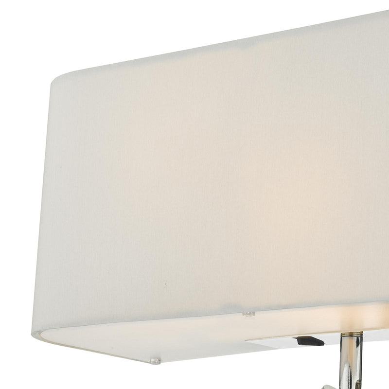 Dar Lighting Ronda 3 Light Wall Light Ivory With LED Reading Light • RON712L