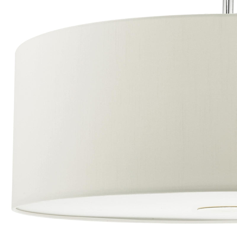 Dar Lighting Ronda White Faux Silk Easy Fit Shade 60cm • RON862