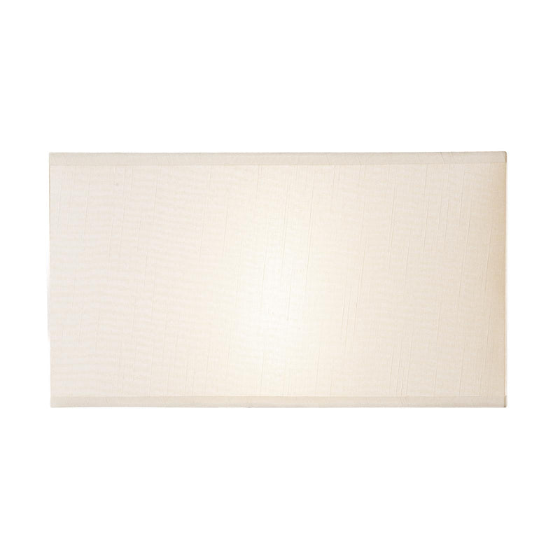 Dar Lighting S1021 Cream Cotton Rectangle Shade 34CM • S1021