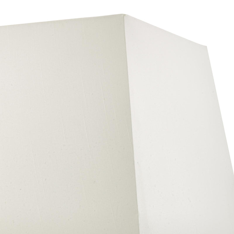 Dar Lighting S1101 Ivory Faux Silk Tapered Square Shade 37cm • S1101