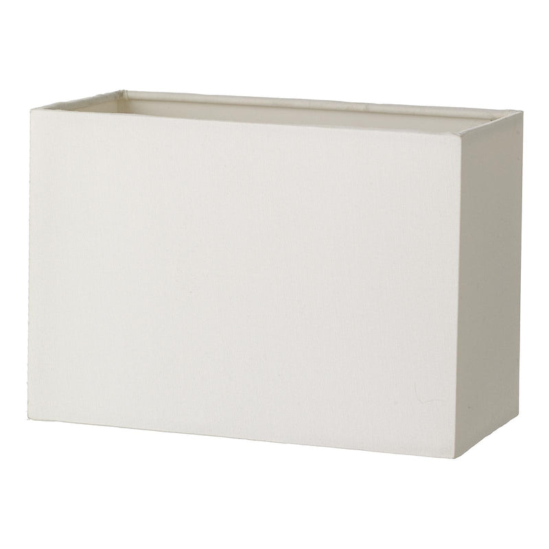 Dar Lighting Modena Ivory Cotton Rectangle Shade 20cm • S1123