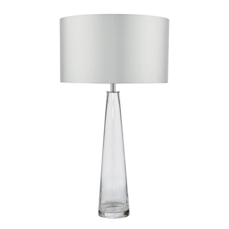 Dar Lighting Samara Table Lamp Clear Glass Base Only • SAM4208