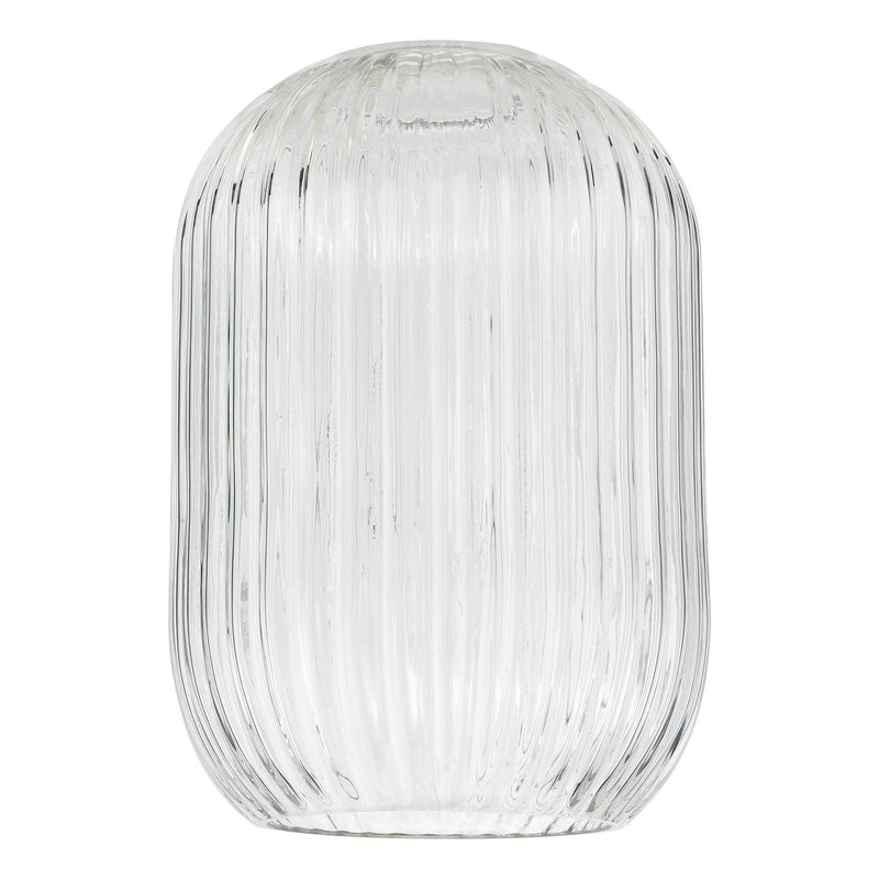 Dar Lighting Sawyer Easy Fit Shade Clear Ribbed Glass • SAW6508