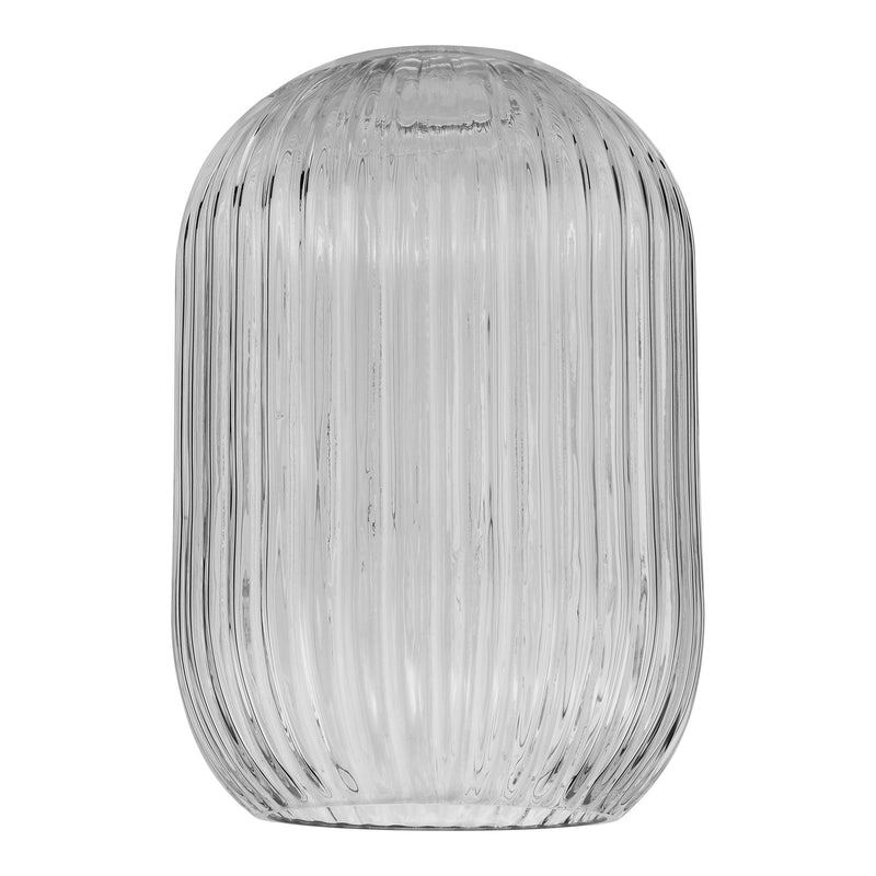 Dar Lighting Sawyer Easy Fit Shade Smoked Ribbed Glass • SAW6510
