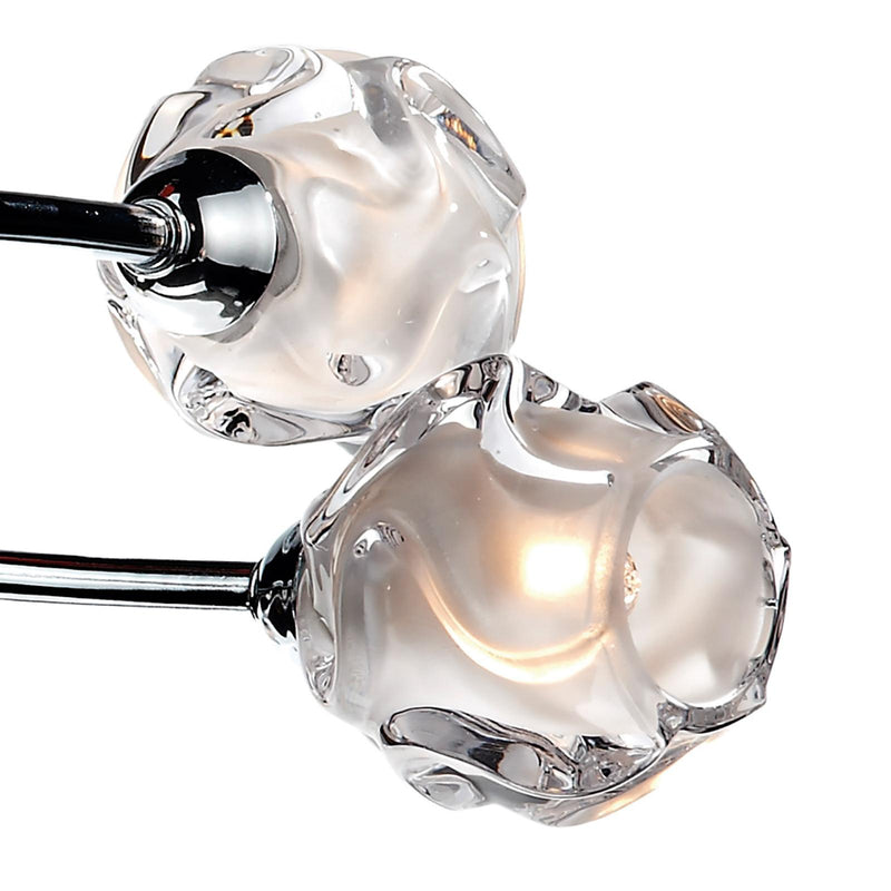 Dar Lighting Seattle 8 Light Semi Flush Polished Chrome • SEA0850