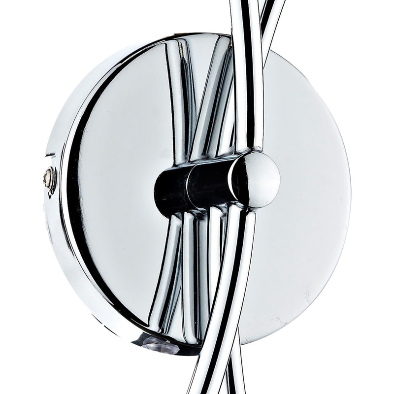 Dar Lighting Seattle Double Wall Bracket Polished Chrome • SEA0950