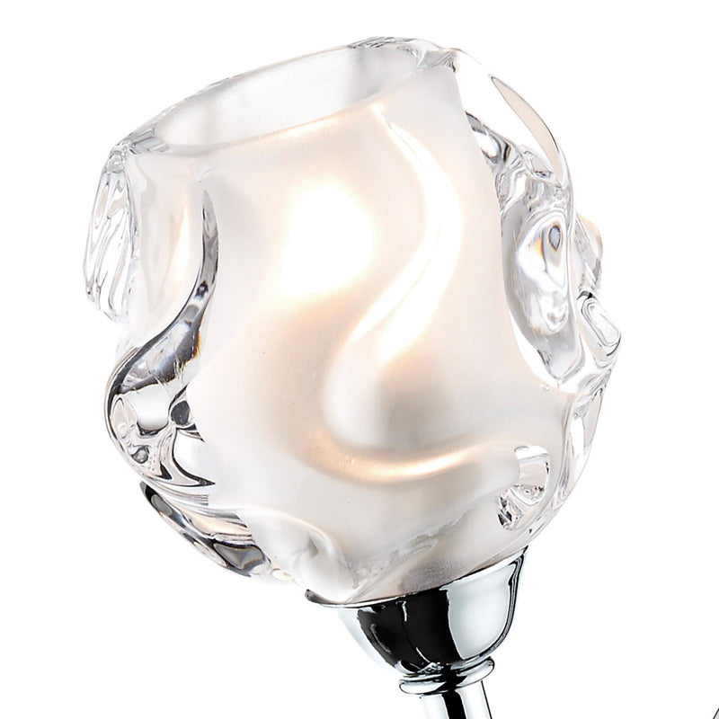 Dar Lighting Seattle Double Wall Bracket Polished Chrome • SEA0950