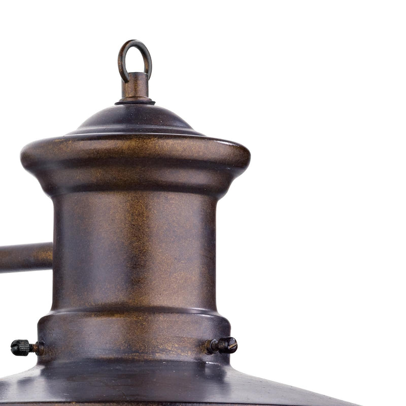 Dar Lighting Sedgewick Outdoor Wall Light Bronze Glass IP44 • SED1529
