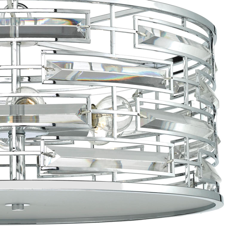 Dar Lighting Seville 6 Light Pendant K9 Crystal Polished Chrome  • SEV0650
