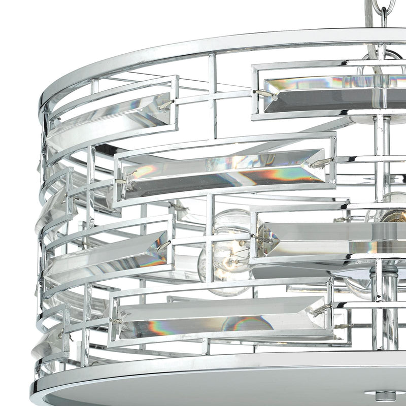 Dar Lighting Seville 6 Light Pendant K9 Crystal Polished Chrome  • SEV0650