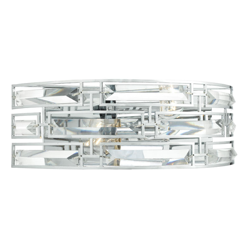 Dar Lighting Seville 2 Light Wall Light Crystal Polished Chrome • SEV0950