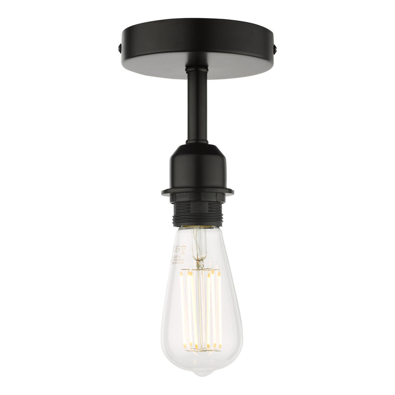 Dar Lighting SF0122 Semi Flush Suspension Matt Black Bracket Only • SF0122