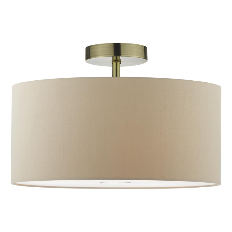 Dar Lighting SF0175 Semi Flush Suspension Antique Brass Bracket Only • SF0175