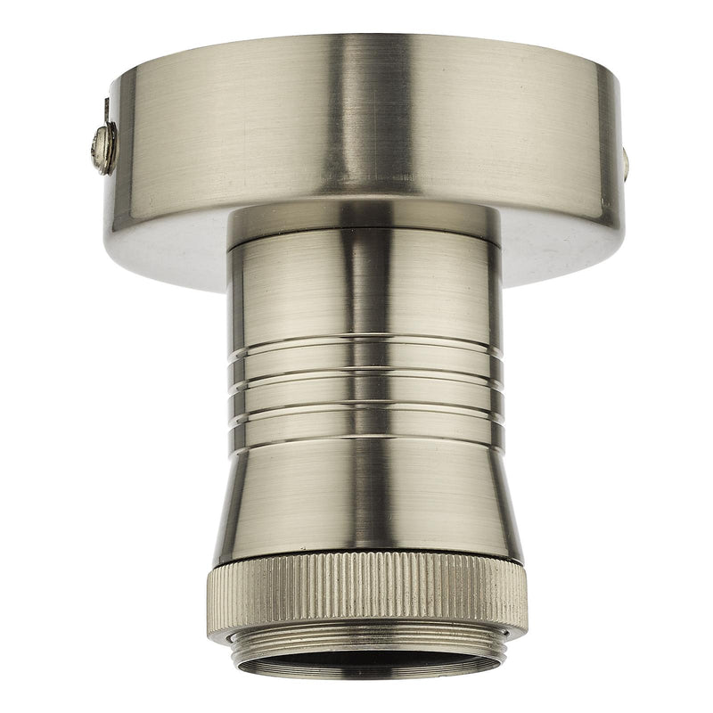 Dar Lighting SFB4861 E27 Semi Flush Suspension Antique Chrome Bracket Only • SFB4861