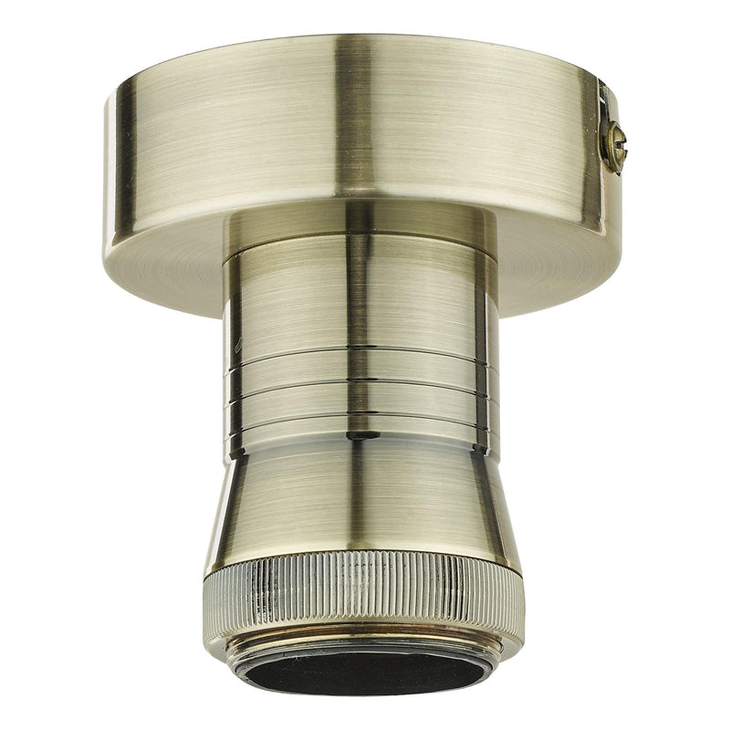 Dar Lighting SFB4875 E27 Semi Flush Suspension Antique Brass Bracket Only • SFB4875