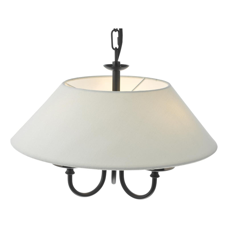 Dar Lighting Sivan 3 Light Pendant Matt Black With Shade • SIV0322