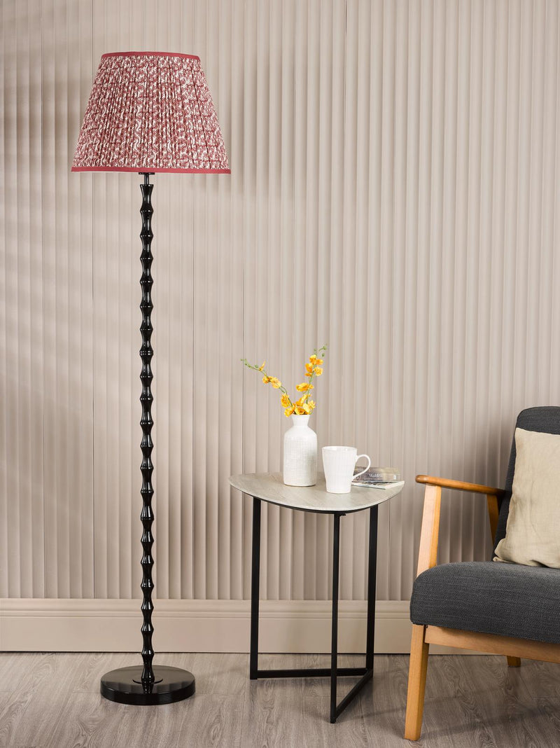 Dar Lighting Siyanda Floor Lamp Black With Shade • SIY4922-EST1625