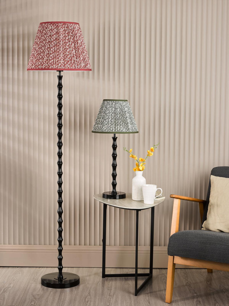 Dar Lighting Siyanda Floor Lamp Satin Black Base Only • SIY4922