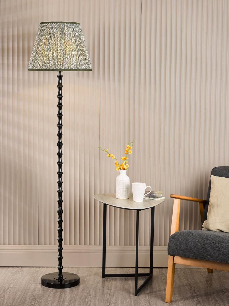 Dar Lighting Siyanda Floor Lamp Satin Black Base Only • SIY4922