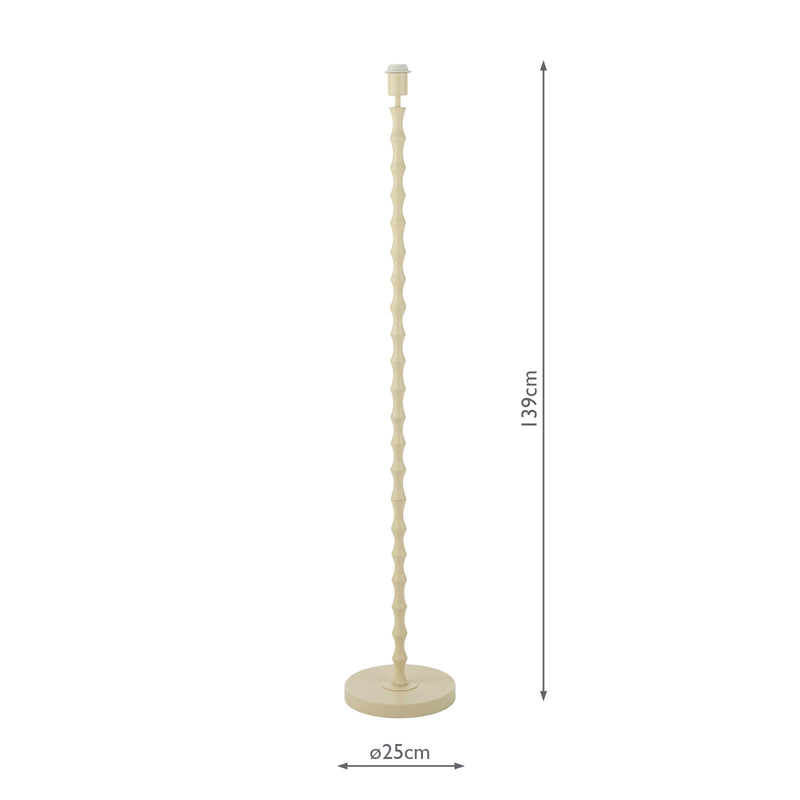 Dar Lighting Siyanda Floor Lamp Cream Base Only • SIY4933